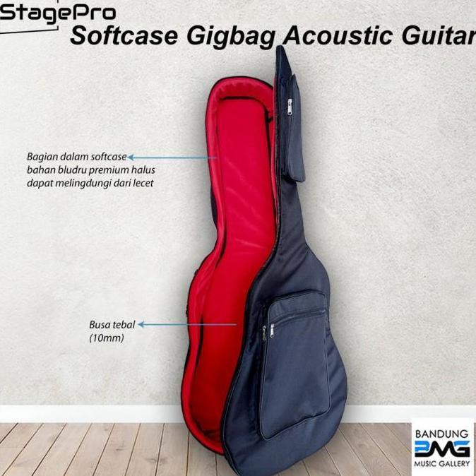 StagePro Softcase Gigbag Gitar Akustik Premium / Tas Gitar Akustik Promo Premium