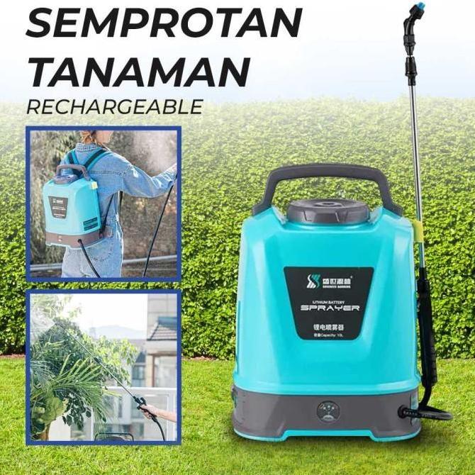Semprotan Sprayer Tangki Elektrik 10 L Semprot Rechargeable Tanaman Promo Premium