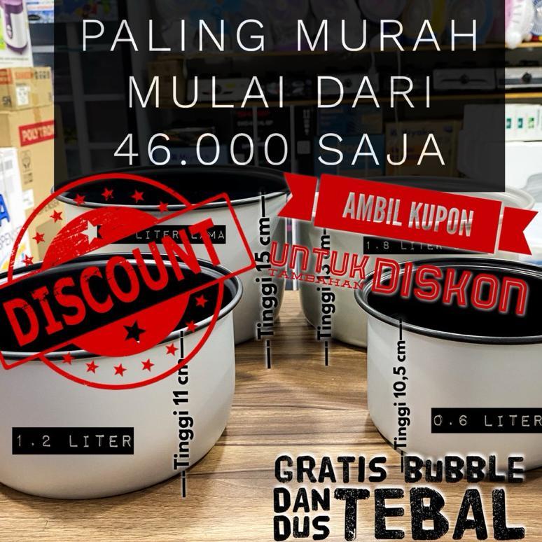 Panci Magic Com Miyako 0,6 1 1,2 dan 1,8 2 Liter ORIGINAL ADA LOGO MIYAKO Teplon rice cooker Bisa un