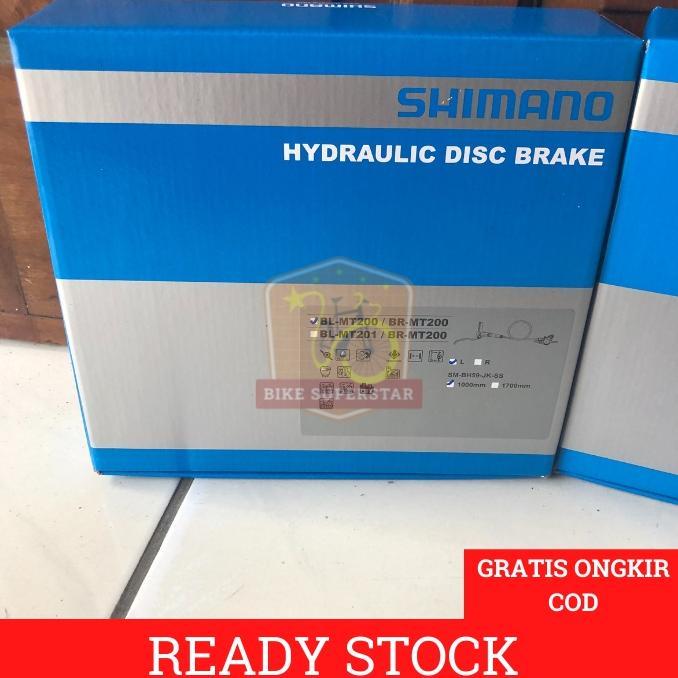 Brakeset Brake Set Rem Hidrolik Sepeda Shimano MT200 Altus
