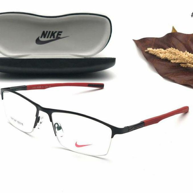 Frame Kacamata Sport NK Minus Pria Wanita Half Frame