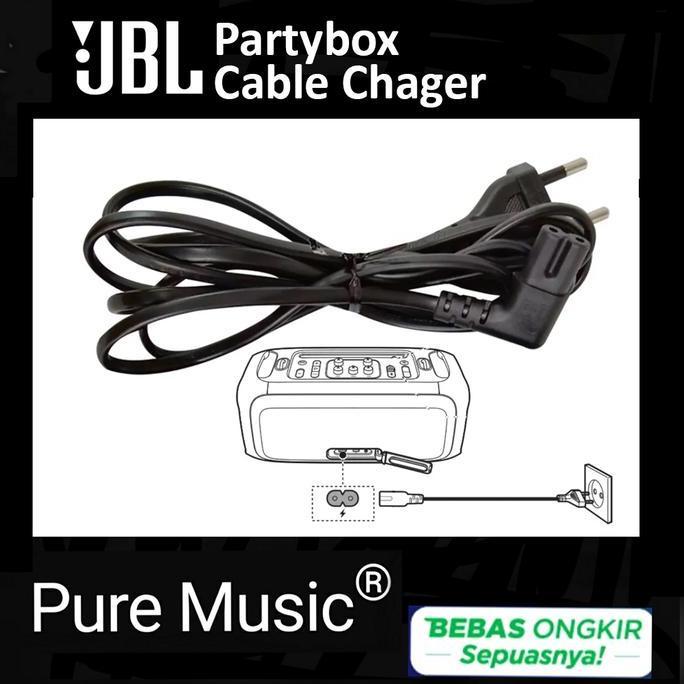 Terlaris Jbl Partybox Cable Chager Power Cord Original On The Go 310 710 1000
