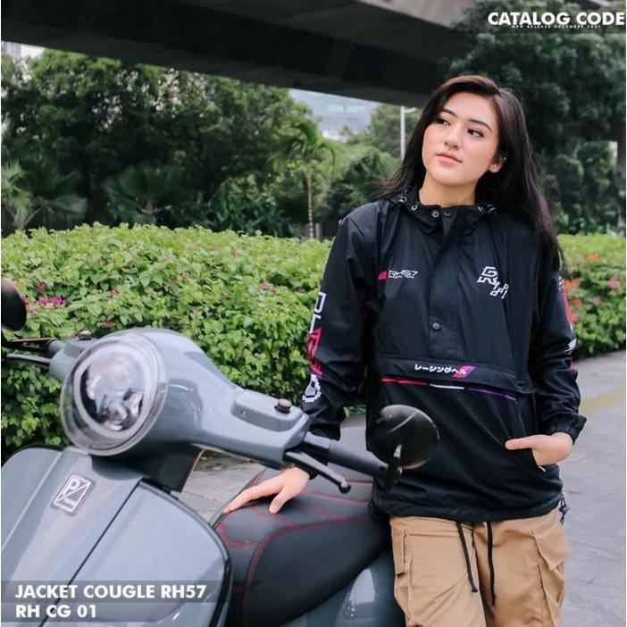Rh57 Jaket Cougle Pria Wanita Racinghell Bahan Parasut Anti Air Rh Cg 01 G Waterproof Terlaris Best 