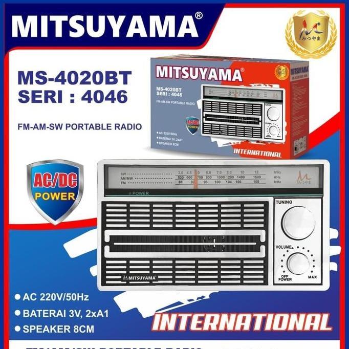 RADIO PORTABLE JADUL 3 BAND FM-AM-SW AC-DC -4250 ANTIK-RADIO FM