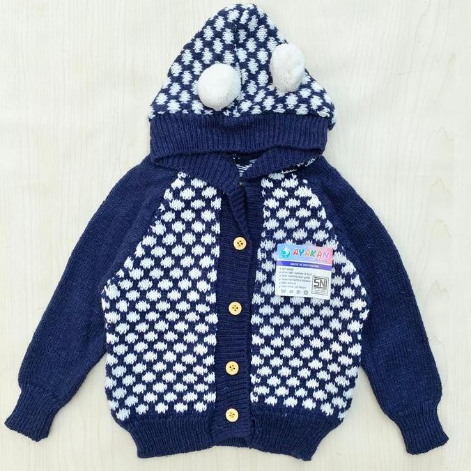 Jaket Rajut Bayi Jaket Bayi Baru Lahir Swater Rajut Bayi Jaket Rajut 0-6 Bulan AYAKAN BABY