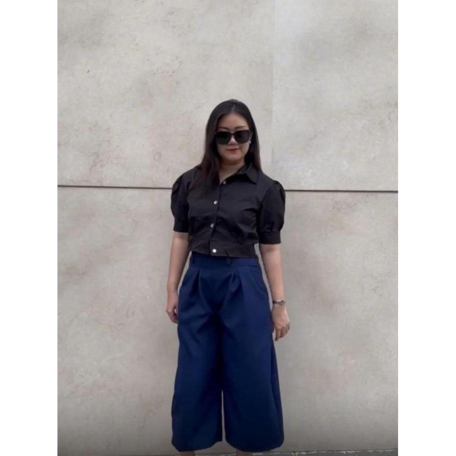 Bawahan celana kulot panjang wanita hhwaist rempel 182