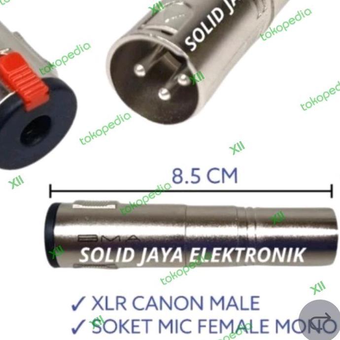 BMA SR~092 CONNECTiON Soket Akai ( Female ) to Jack Canon XLR (Male)