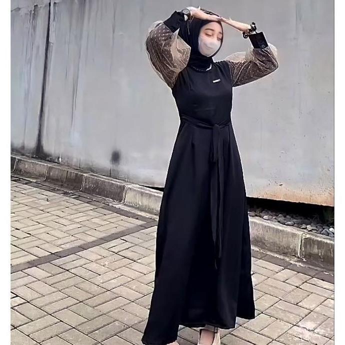 Asma dress baju muslimah premiun kualitas butik - dress wanita - dress muslimah elegan