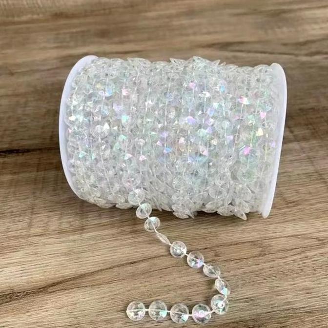 Spesial 30M Tirai Akrilik Manik Manik Kristal Dekorasi Pesta Tirai