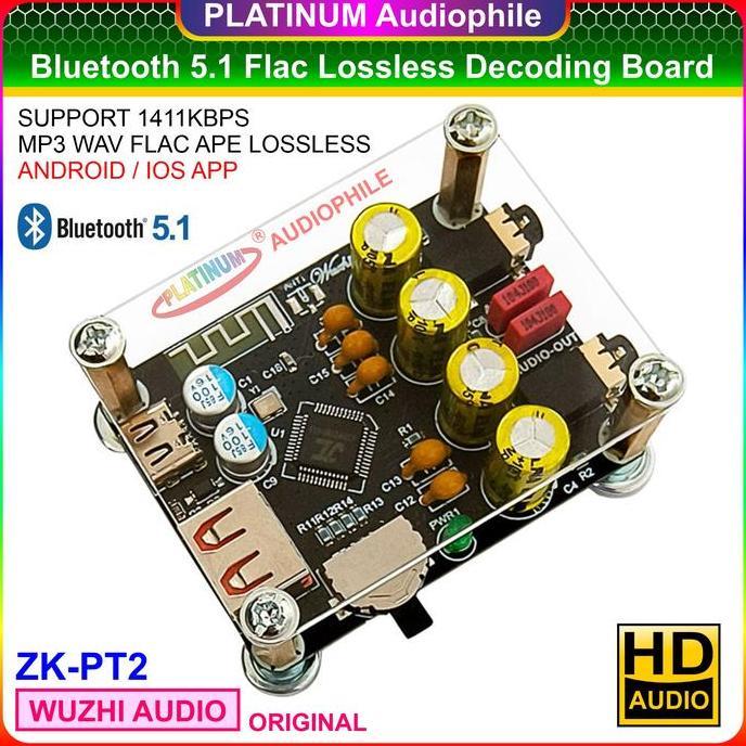 Bluetooth Audio Decoding BT 5.1 Lossless Flac MP3 Audio Receiver ZK-PT2