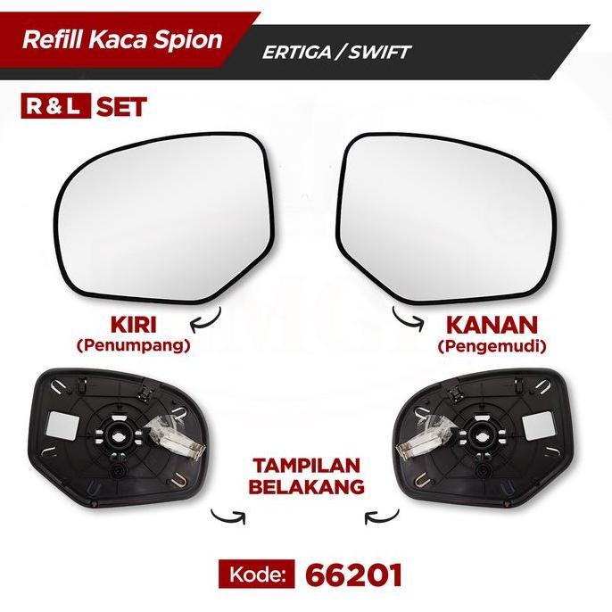 Kaca Spion Refill - Spion Mobil Ertiga/Swift 2012-2017