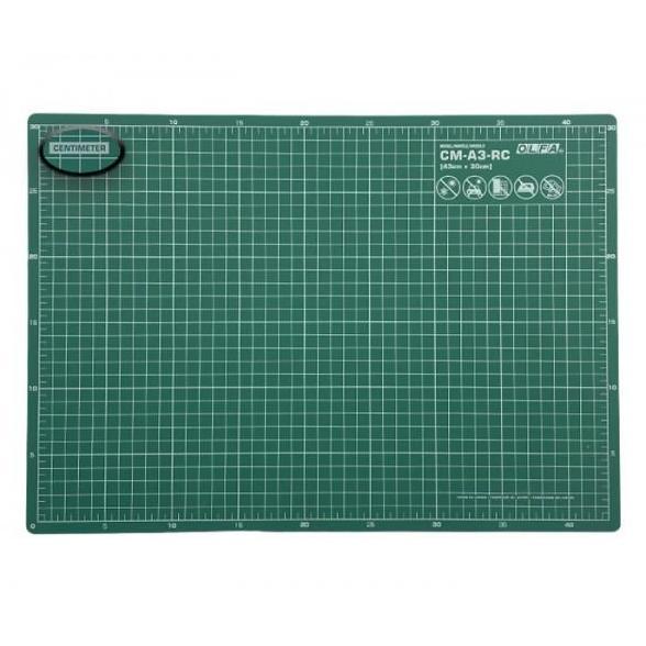 Olfa CM-A3 Cutting Mat Double Side Measurement 43cm x 30cm x 2mm | Alas Pemotong Kertas/Kain
