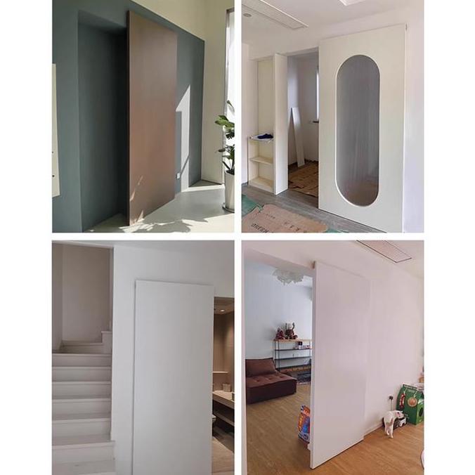 Smart Electric Ghost Door Trackless Sliding Door Invisible Electric Door Kitchen And Bathroom Automa