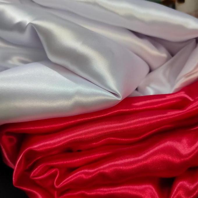 Miliki Bahan Kain Bendera Merah Putih Gulungan Meteran Yard