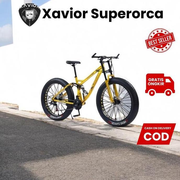 Sepeda MTB Fat Bike 26 inch Xavior XVCM SUPERORCA Double Suspension