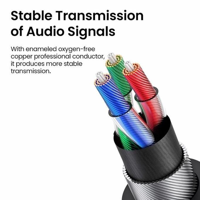 Ugreen Kabel Jack 4 Pole TRRS Audio Mic for Aux 3.5mm Kabel Audio Jack