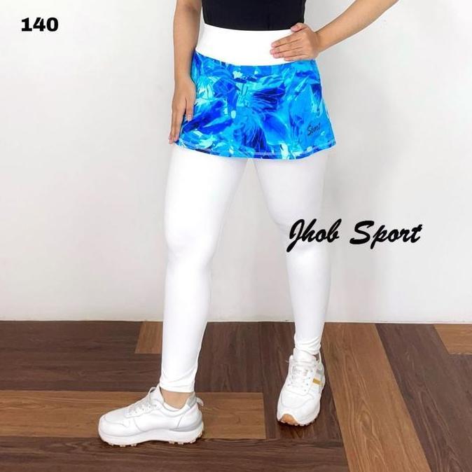 Promo 140 Legging Rok Panjang Motif/Legging Senam Muslimah/Celana Senam Wanita Muslimah Cod