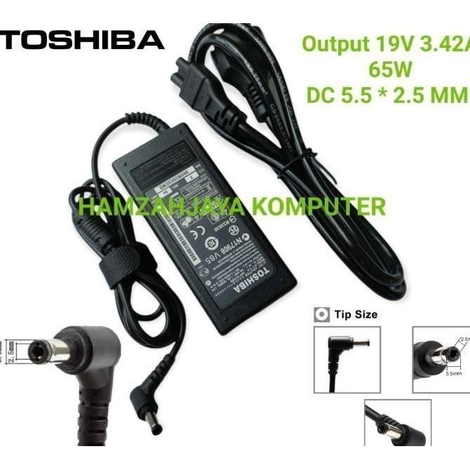 Adaptor Charger Laptop Toshiba 19V 3.42A 5.5*2.5 Original N17908 V85