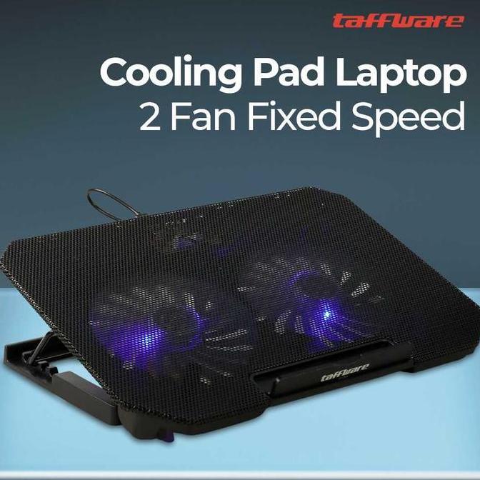 taffware Laptop Tablet Phone Stand Holder Kipas Fan Cooling Pad