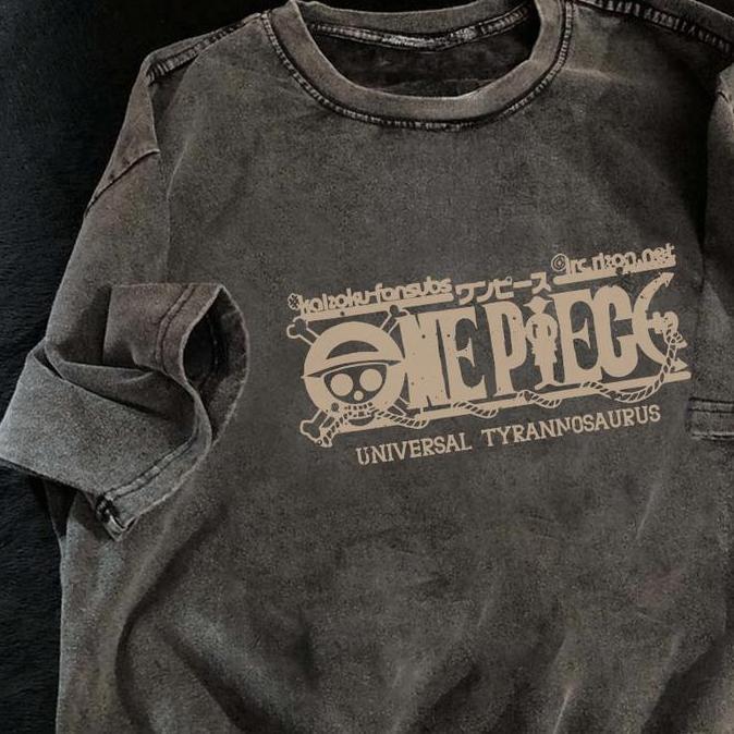 Bara_Vans - Kaos Pria Oversize Premium Tebal | Kaos Kartun One Piece Luffy | T-Shirt Distro Nyaman