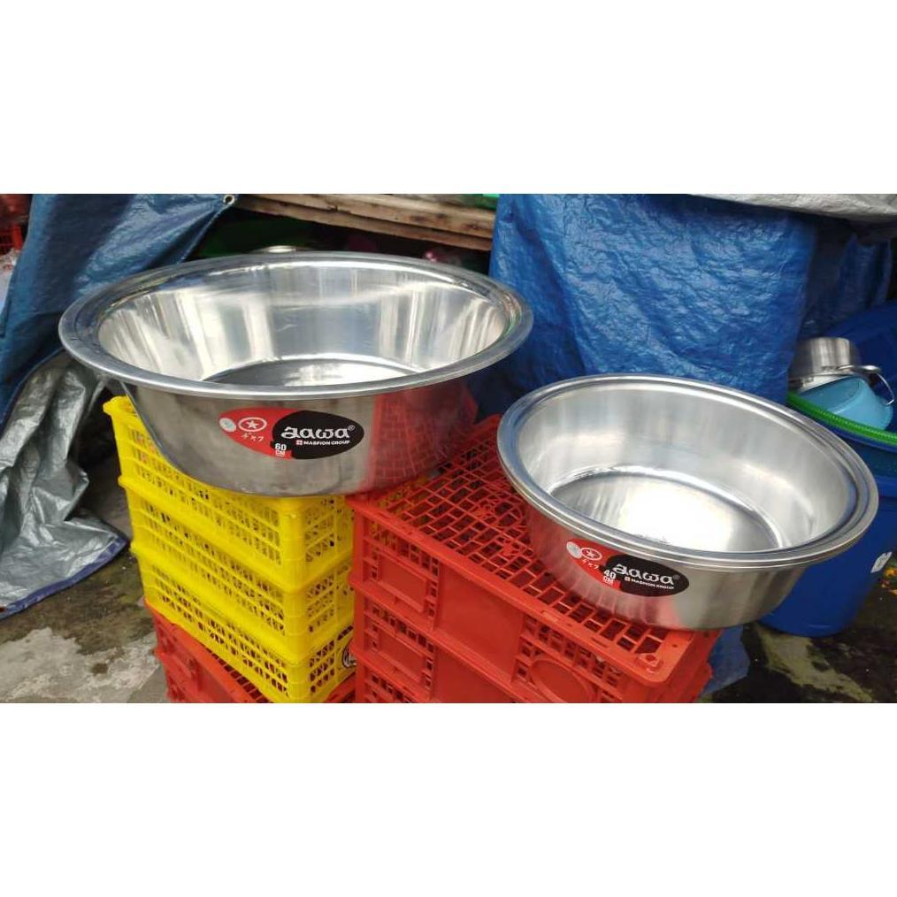 Waskom aluminium jawa ukuran besar baskom