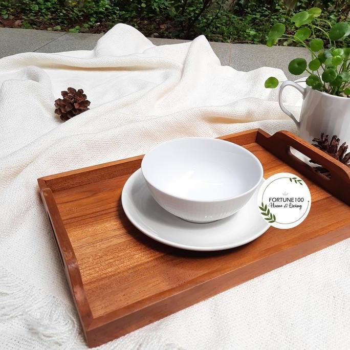 Baki Kayu Jati / Nampan Kayu Jati / Tray Kayu / Wooden Tray NJ01 TER