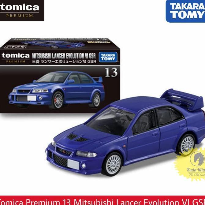 TOMICA PREMIUM 13 MITSUBISHI LANCER EVOLUTION EVO VI GSR KODE 1234
