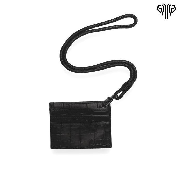 Dompet Kartu Coroco Hitam Gantungan Pria Wanita Motif Kulit DDCOGAN