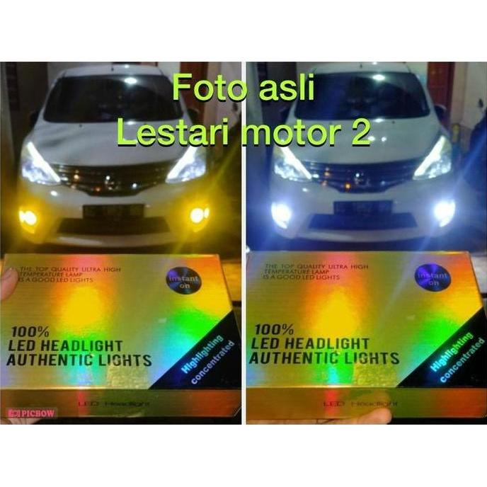 LAMPU FOGLAMP MOBIL LED H11 2 WARNA PUTIH KUNING SUPER TERANG