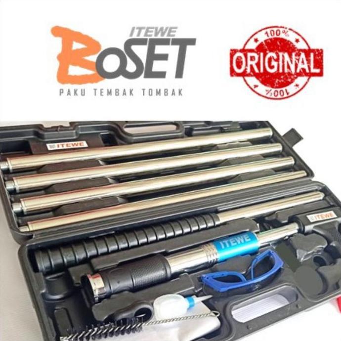 GUN BOSET ALAT TEMBAK PLAFOND (ORIGINAL) + CASE + EXTENSION ORIGINAL DAN TERPERCAYA