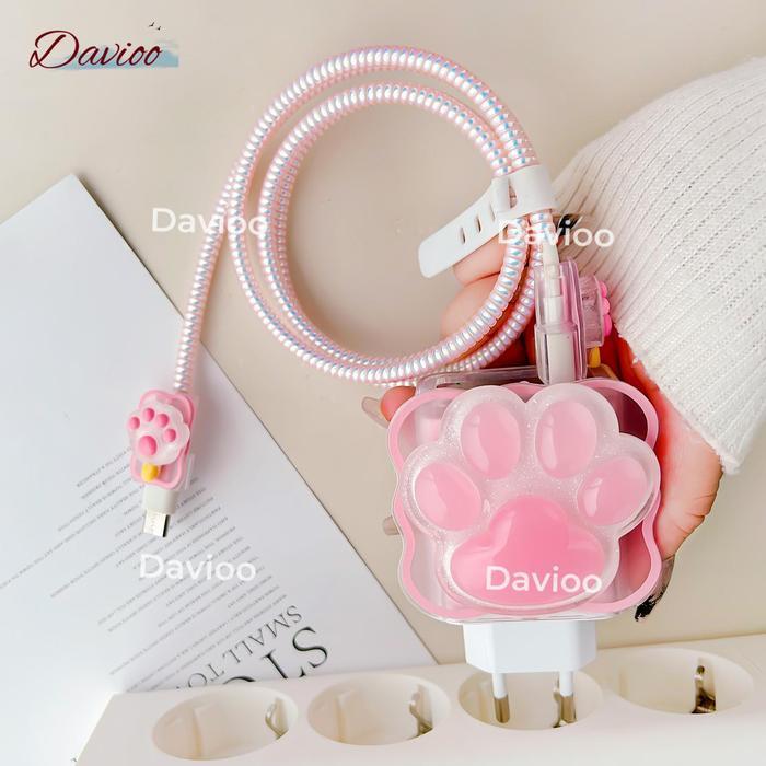 Pelindung Charger Vivo 120W | Set 5 Item Paket Cover Pelindung Kepala Charger & Kabel Untuk Charger 