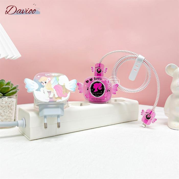 Pelindung Charger For Iphone 20W / 1 Set 5 Item Pelindung Kepala Charger & Kabel Untuk Charger Origi