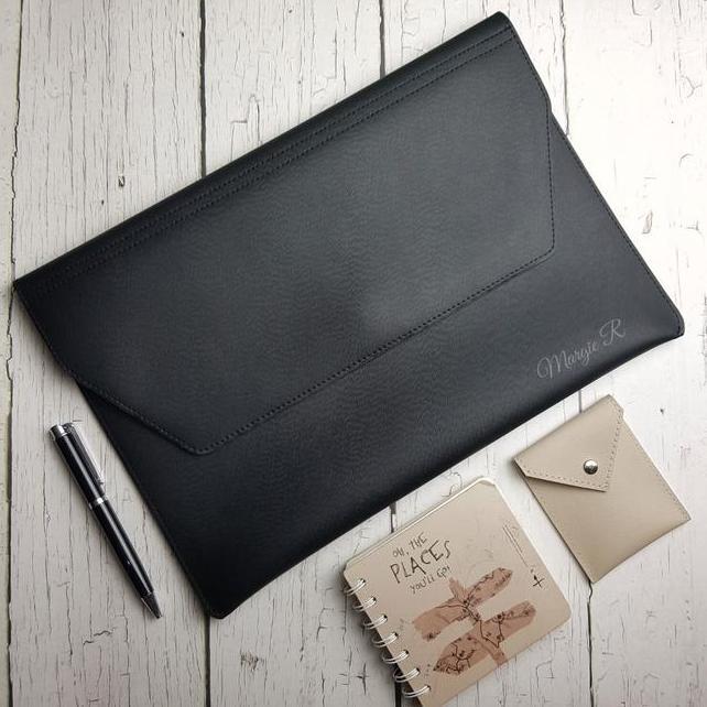 Map A4 Folio Bahan Kulit Sintetis Document Keeper Map Folder Organizer