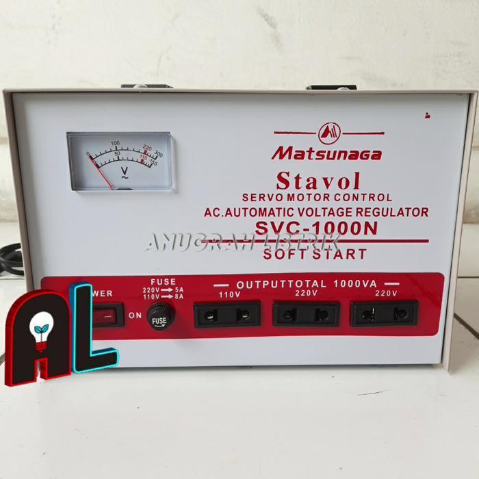 Matsunaga Stabilizer Soft Start 1000W Stavol 1000Va Stavolt 1000 Watt Original Dan Terpercaya