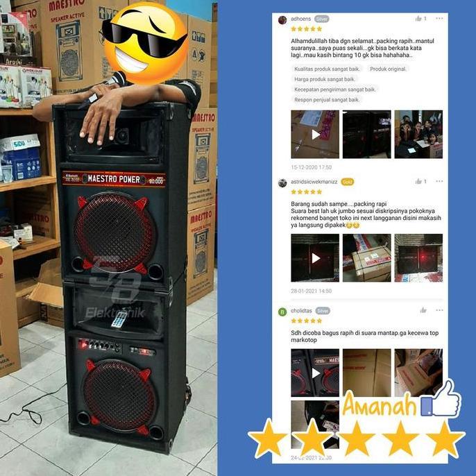 Terlaris Speaker Aktif 12 Inch Inchi Bluetooth Bass Mantab Subwoofer 1285 Power Lebih Enak Dari Poly