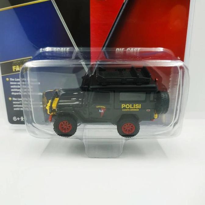 Johnny Lightning Bishop Korps Brimob 1980 Toyota Land Cruiser Polisi Kode 1168