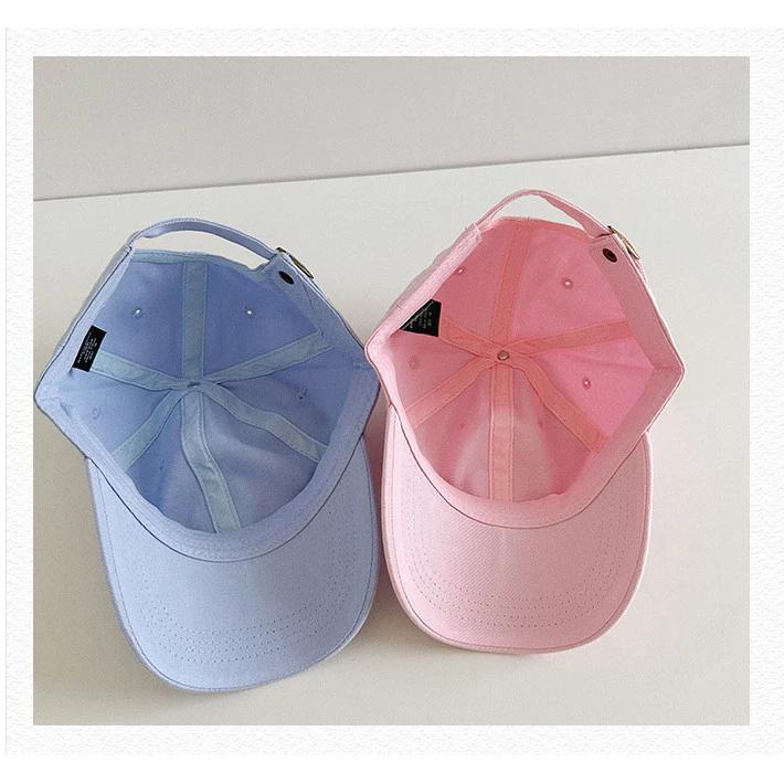 Topi Baseball Love Wanita Dewasa Dan Anak  Topi Pink Topi Korea Styele Wanita Bahan Katun