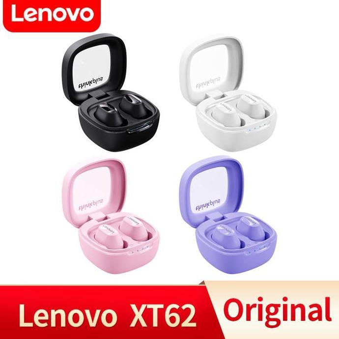 Promo Lenovo thinkplus XT62 Bluetooth Headset Headphone TWS Earphone Diskon