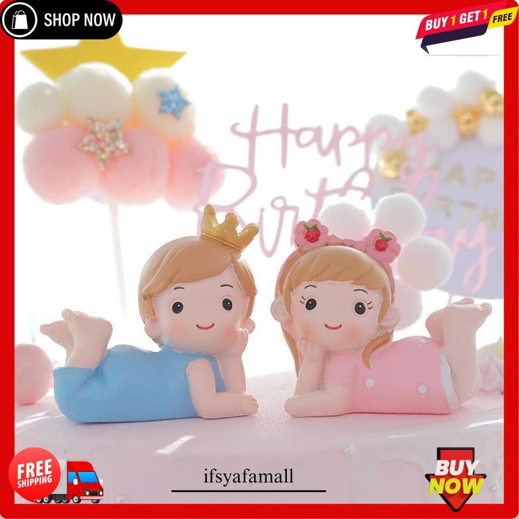 Dekorasi Pajangan Hiasan Kue Bayi / Cake Topper Newborn Baby Manyue 1 Bulan Allen Aile Terlaris