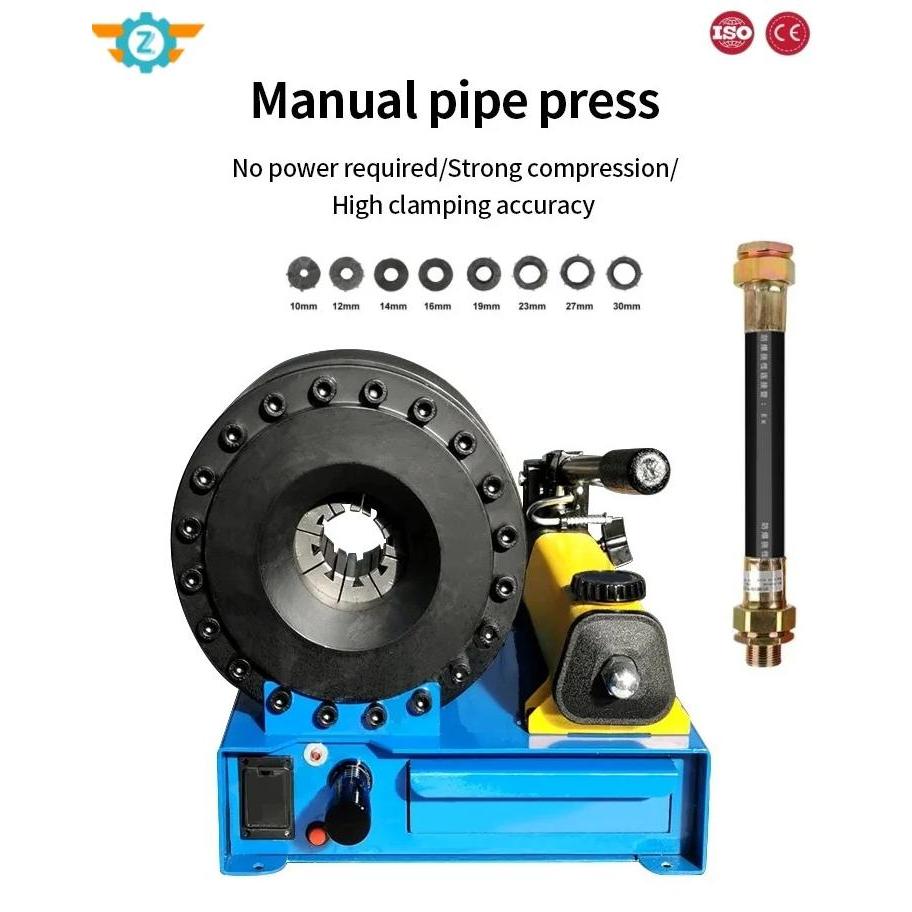 High Pressure Hydraulic Hose Crimper with 7 Sets of Dies Hose Crimping Handheld Hydraulic Hose Crimp
