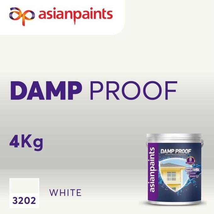 Cat Anti Bocor Waterproofing ASIAN PAINT DAMP PROOF White 4kg
