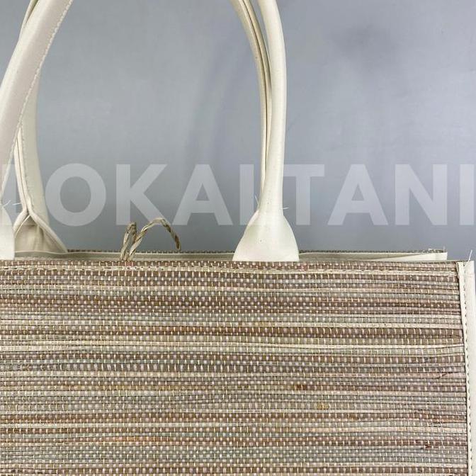 Diskon Tas Pandan Mendong Besar / Tas Hampers Mendong Cream