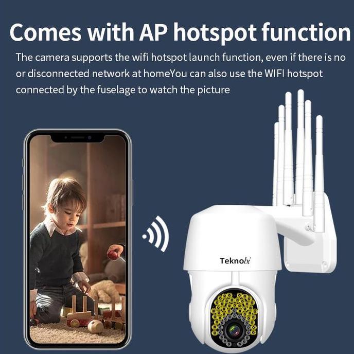 Barustockbnyk- Teknobi Kamera Cctv Ip Camera Wifi Ptz Auto Tracking Mengikuti Gerakan Cloud
