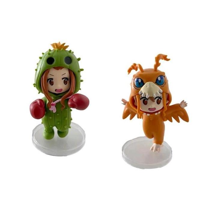 Action Figure Digimon Adventure Set Of 8 Pcs Costume Mode Chibi Size Agumon Patamon Gabumon Greymon 