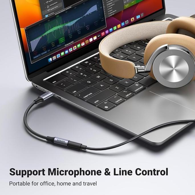 Audioqt- Ugreen Converter Splitter Iphone 15 16 Type C To 3.5Mm Jack Audio Adapter