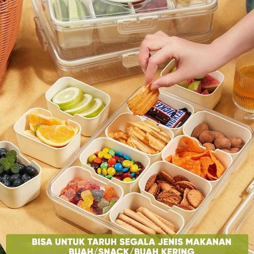 BESTPROMO HOT DEALS RAK KULKAS AKRILIK Wadah Kulkas Penyimpan Makanan KOTAK MAKANAN BOX CONTAINER AC