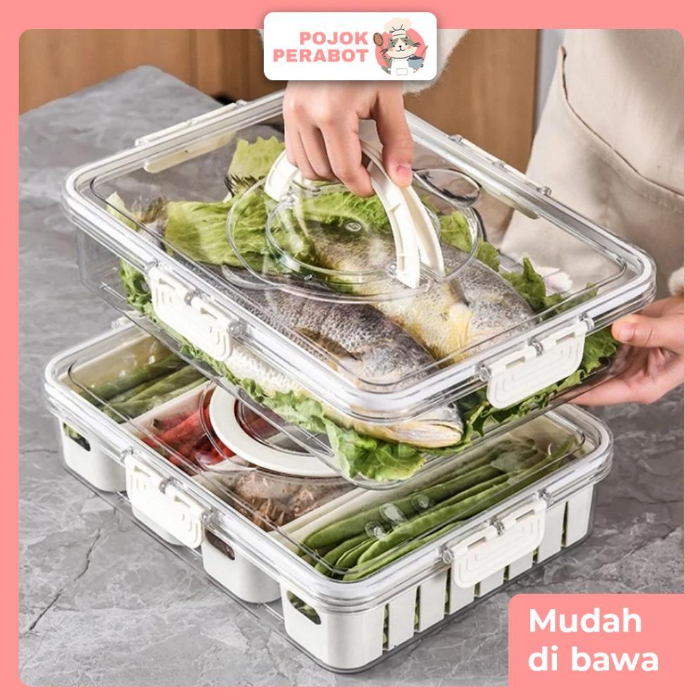 BIG PROMO NEW DEALS Kotak Penyimpanan Kulkas Kontainer Kulkas Food Kontainer Kotak Penyimpanan Kulka