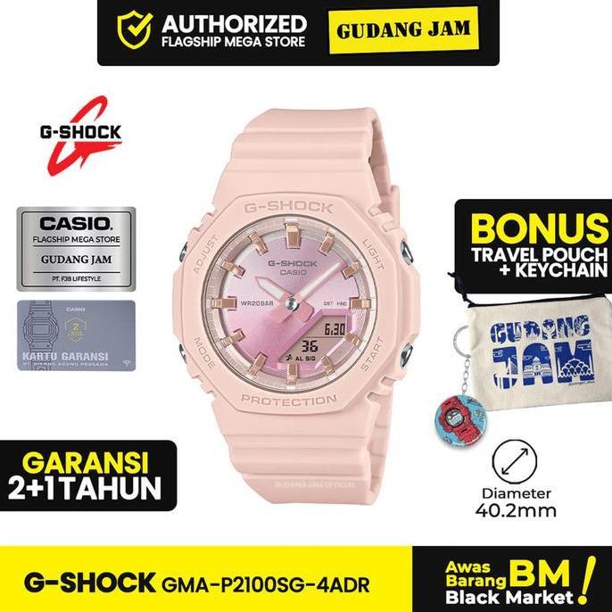 G-Shock GShock GMA-P2100SG-4ADR Jam Tangan Wanita GMA-P2100SG-4A GMA-P2100SG GMA P2100SG Dital Watch