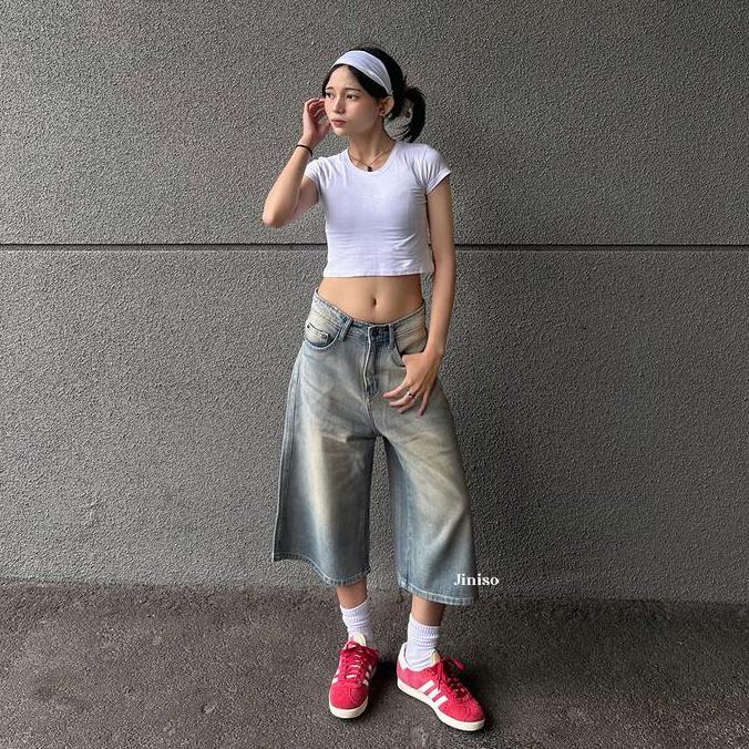 SKATER - JINISO Jorts Baggy Short Jeans