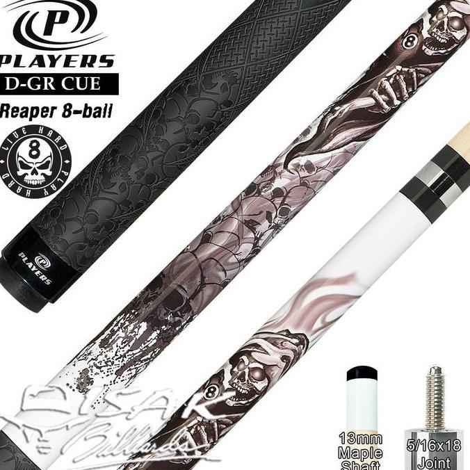 HOT SALE Players D-GR Pool Cue - Grim Reaper 8-ball Billiard Stick Stik Biliar